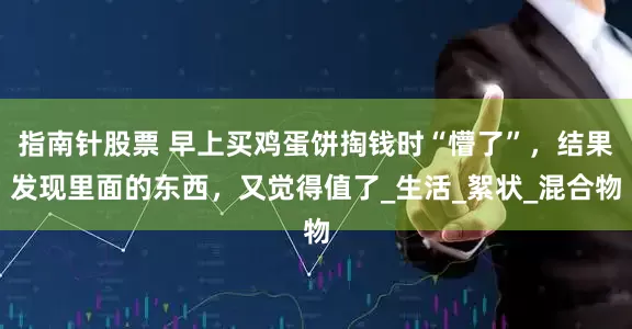指南针股票 早上买鸡蛋饼掏钱时“懵了”，结果发现里面的东西，又觉得值了_生活_絮状_混合物
